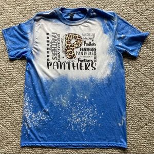 5/$15 Panthers Bleached Short Sleeve Gildan Softstyle T-shirt Large(Bundle Only)
